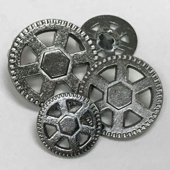 M-067A Metal Steampunk Button - 3 Sizes M-067A Metal Steampunk Button - 3 Sizes